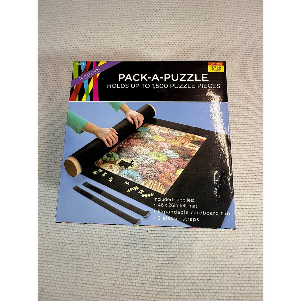 Brother & Sister Design Studio Pack-A-Puzzle 1500 Piece Mat Storage Roll 758714